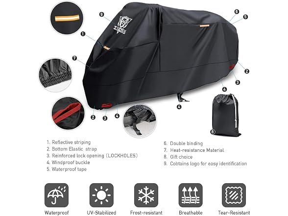 XYZCTEM Motorcycle Cover