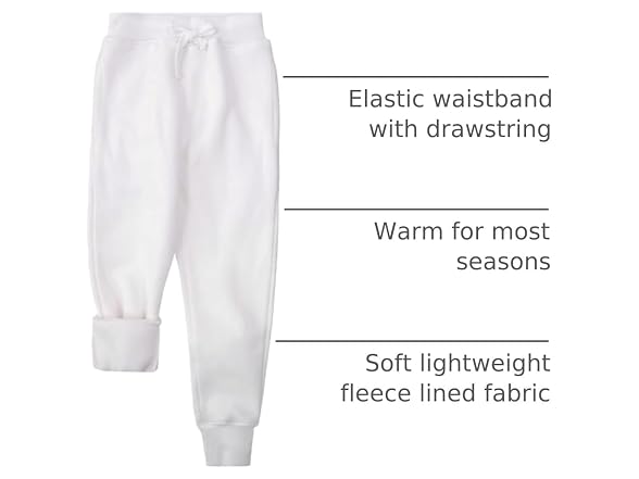 Spring&Gege Boys (7-8 Years) Fleece Athletic Pants