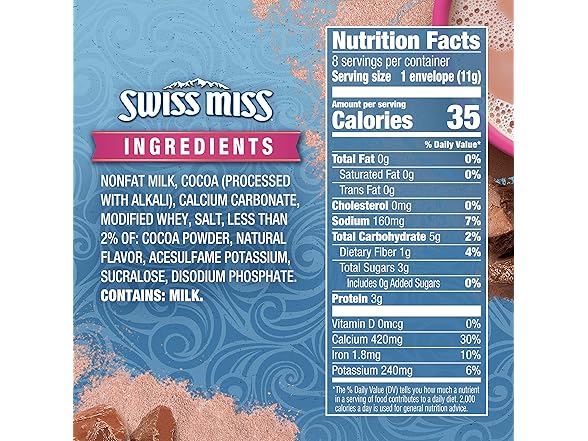 Swiss Miss Light Cocoa 8ct