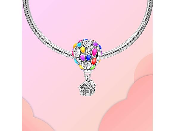 dazlily Colorful Hot Air Balloon Charm