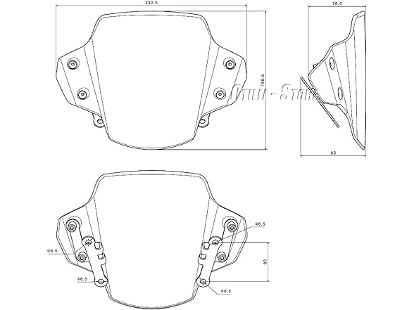 Motorcycle Acrylic Windshield for MT-09 2021-2023 