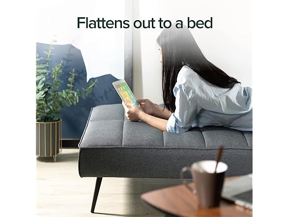 Zinus Quinn Convertible Sofa Bed, 2 in 1