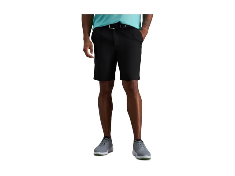 Haggar Men's Classic Fit Cool 18 Dress Casual Short Black