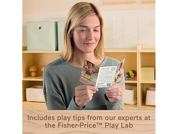 Fisher-Price Wood Montessori Toy 1-2-3 Puzzle