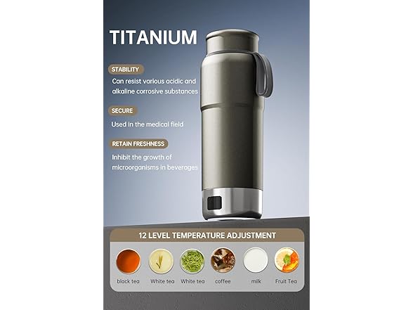 Pure Titanium Travel Kettle