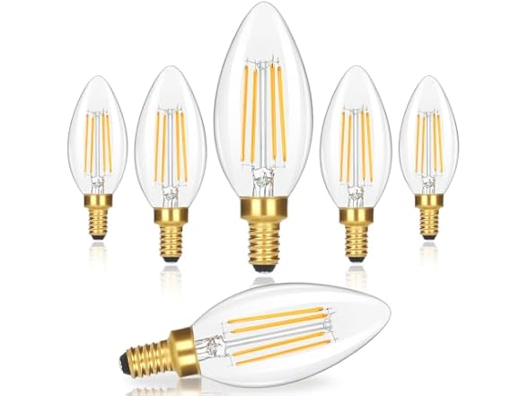 GoBright B0GXDYYFJR E12 Candelabra LED Light Bulbs