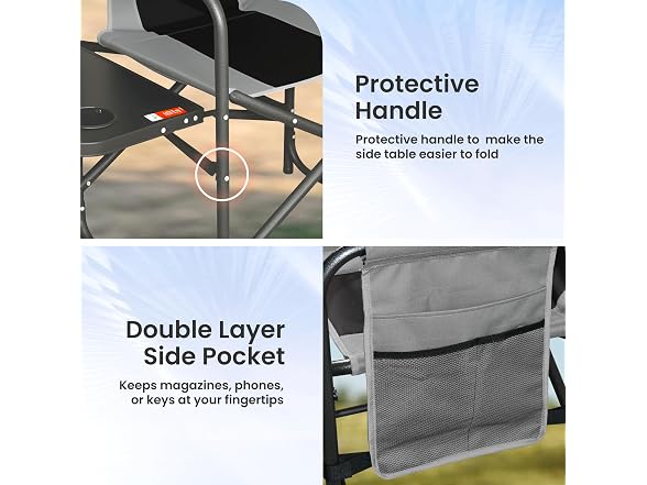 Suptinwear Heavy Duty Director Camping Chair