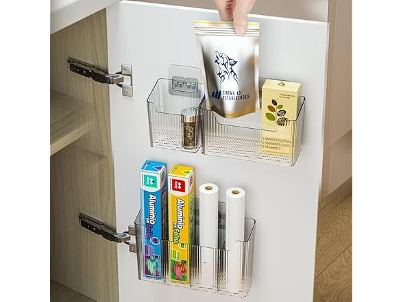 Srftmorr Set of 3 Shower Caddy & Cabinet Door Organizer