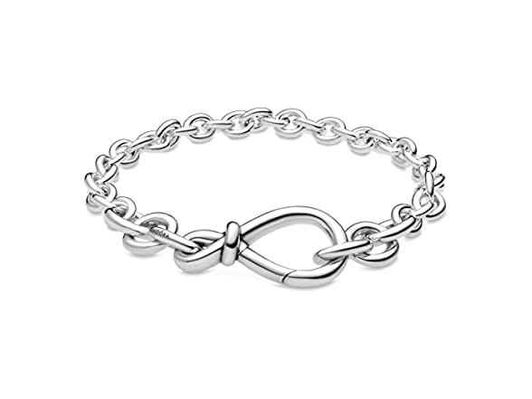 PANDORA Chunky Infinity Knot Chain Bracelet (Open Box)