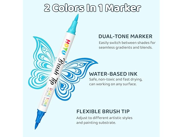 36 Set Dual-tip Acrylic Marker