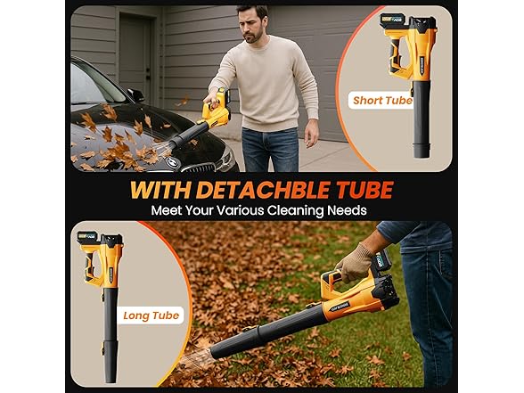Cordless Leaf Blower 4.0Ah Battery 6Spd