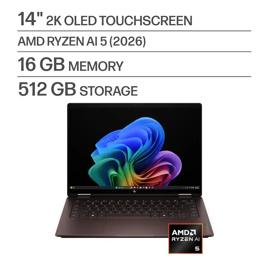 HP OmniBook X Flip 14" Touch Ryzen AI 5 430 Laptop - Gallery 8
