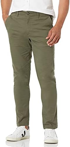 Amazon Essentials Men's Skinny-Fit Casual Stretch Chino Pant, Olive, 29W x 34L