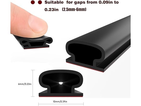 HNYNH Weather Stripping Door Seal 40ft