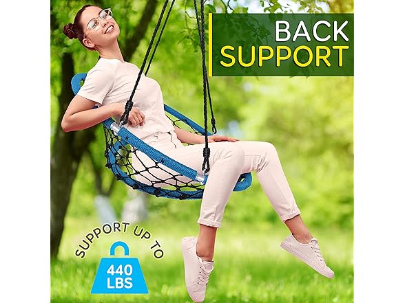 SereneLife Web Chair Swing, 35.5" Inch