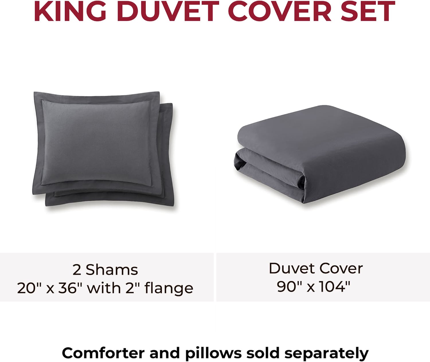 Cotton Flannel 3-Piece Duvet Cover Set - Gallery 20