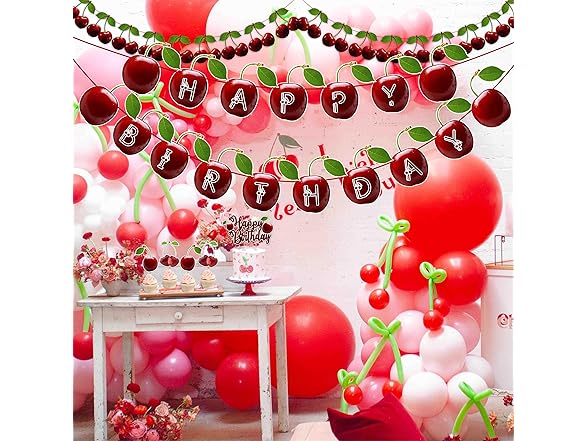 Cherry Theme Birthday Party Supplies