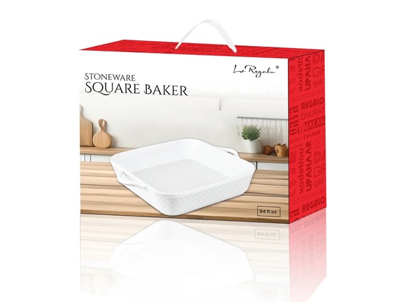 Le Regalo 10 Stoneware Square Baker