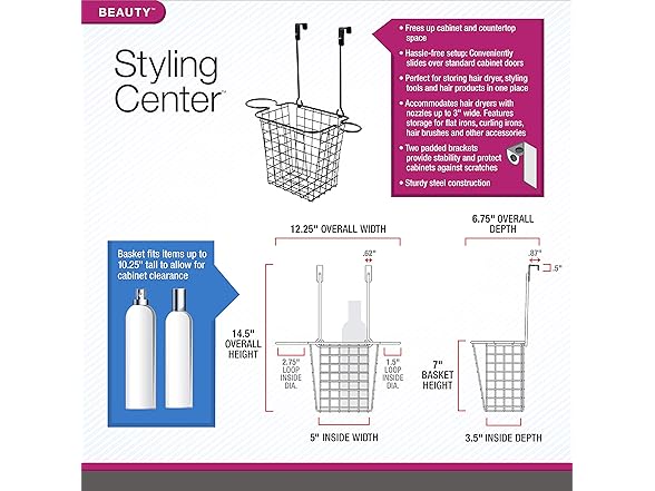 Spectrum Grid Over the Cabinet Styling Station