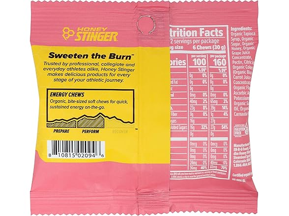 Honey Stinger, Chew Energy Pink Lemonade
