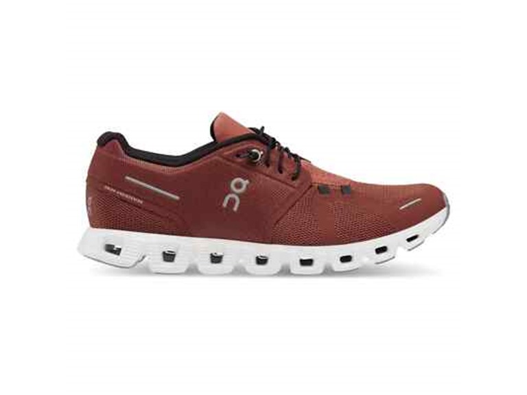 On Running Cloud 5 Men's Shoes Ruby/Rust Size 7