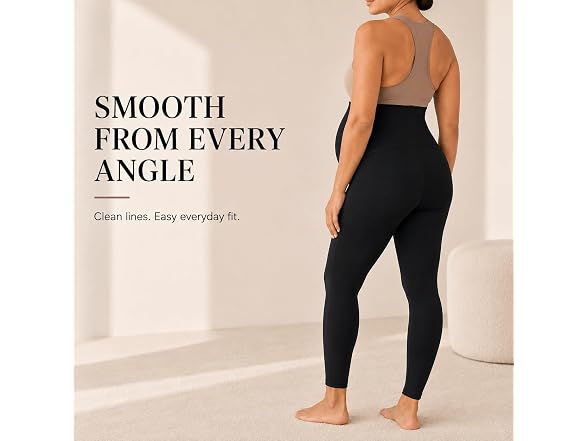 Sunzel Maternity Leggings 28in XL Black
