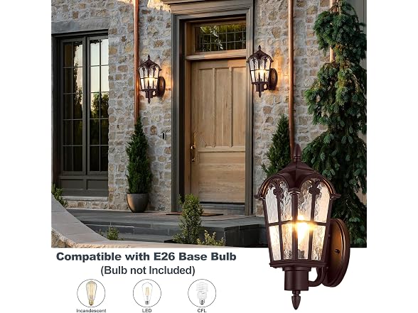 BesLowe Large Outdoor Wall Fixture - Gallery 4