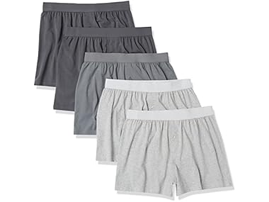 $9.99, Was $24.90, 59% Off! Amazon Essentials Mens Cotton Jersey Boxers 5Pk dealfomo