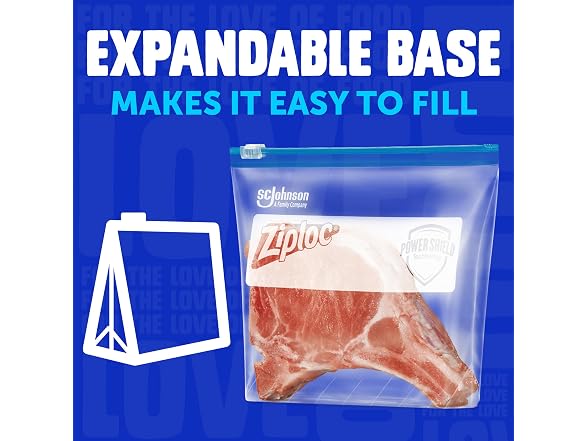 Ziploc Gallon Food Storage Freezer Slider Bags