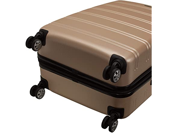 Rockland Melbourne Hardside Luggage, Champagne, 2 Piece