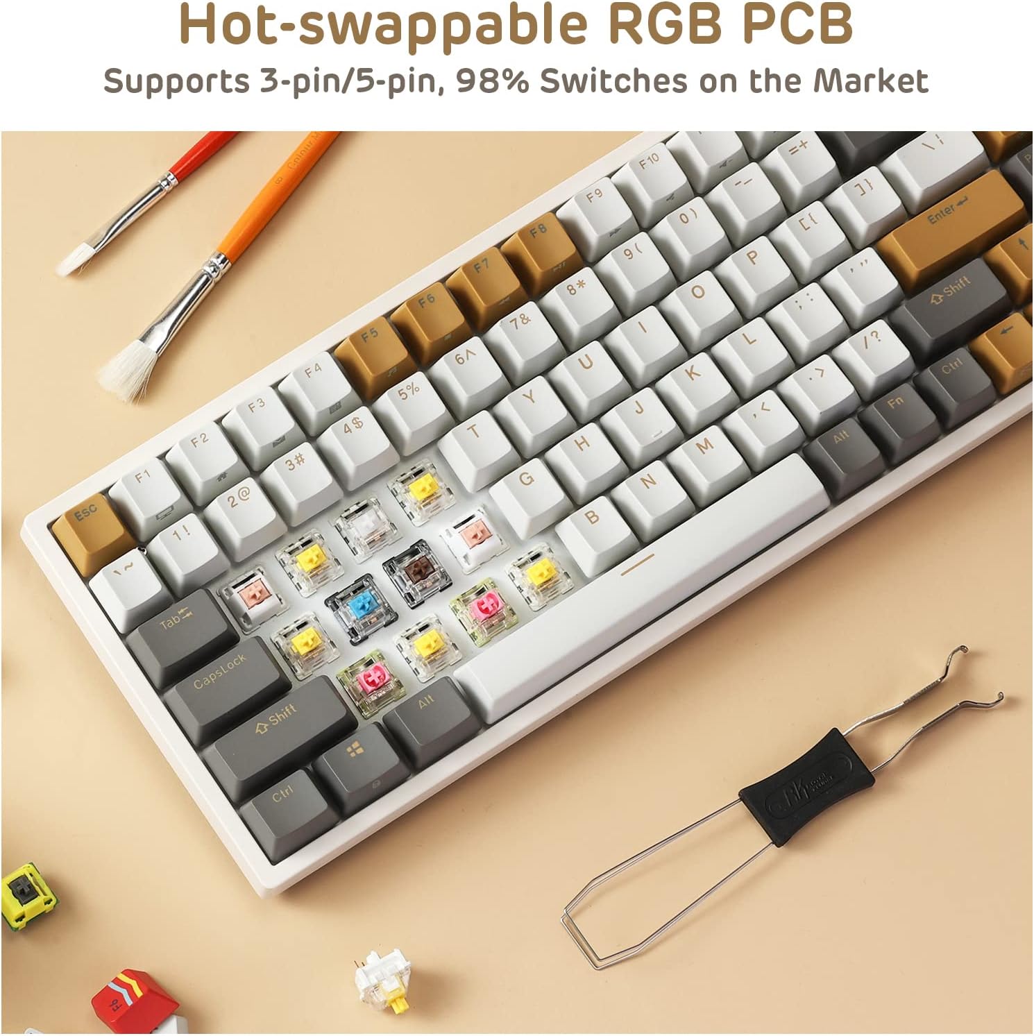 RK84 RGB Hot-Swappable Mechanical Keyboard - Gallery 15