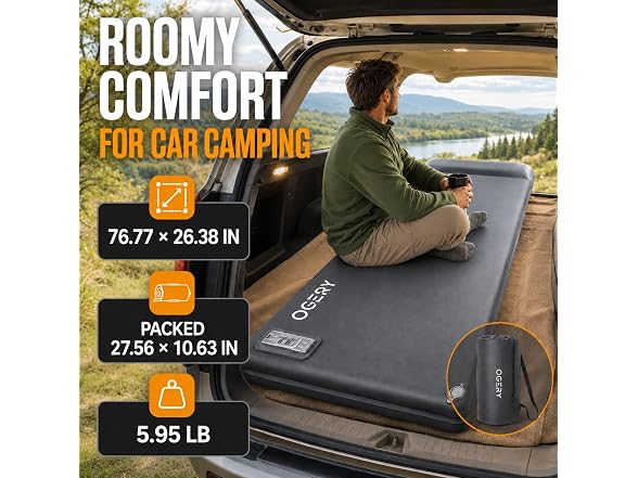 OGERY 3.15in Memory Foam Sleeping Pad