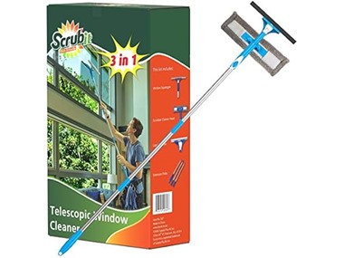 $18.99, Was $28.99, 34% Off! SCRUBIT Extendable Squeegee Window Cleaner dealfomo