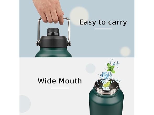 Konokyo Jug with Handle,87 oz Insulated Water Bottle