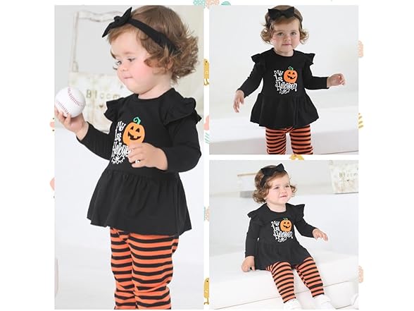 My 1st Halloween Baby Girl Outfit
