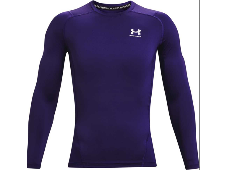 Under Armour  Medium  UA Men's HeatGear Long Sleeve  Purple / White