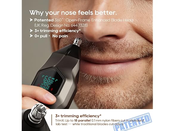 Beard Trimmer for Men, Snap-on Heads