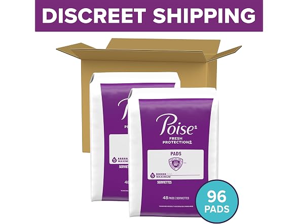 Poise | Incontinence Pads for 96 ct