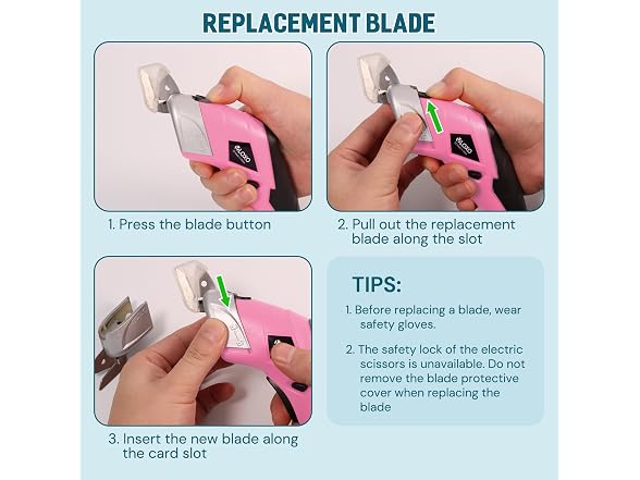 VLOXO Cordless Electric Scissors - Pink