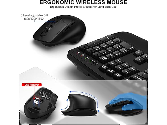 Wireless Keyboard and Mouse Combo | 2.4G