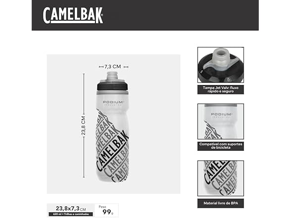 CamelBak Podium Chill Insulated Bike Water Bottle - 21oz