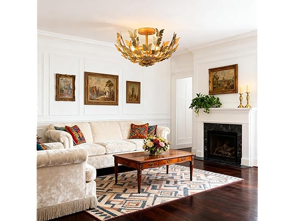 Parrot Uncle BBC3019 Medium Gold Chandeliers for Dining Ro