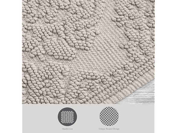 Jean Pierre - Ricardo Bath Mat, Woven Fringe