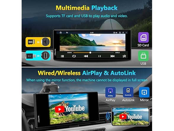10.26" CarPlay Screen w/ GPS