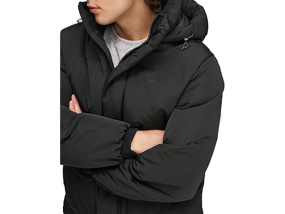 Levis Mens Quilted Puffer Parka Jacket