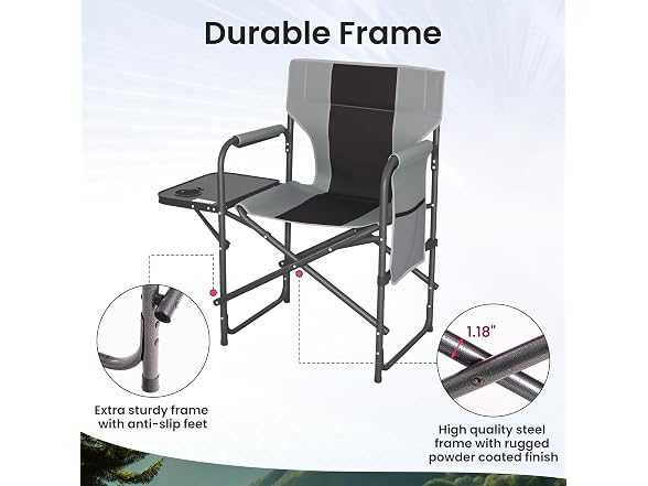 Suptinwear Heavy Duty Director Camping Chair