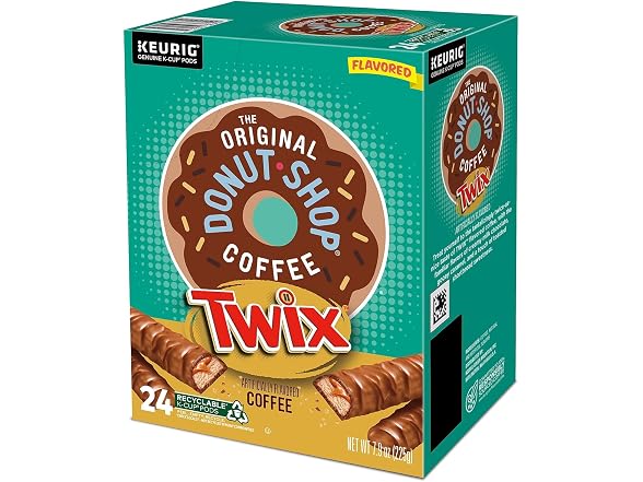 Donut Shop Twix Coffee K Cup Pods 24 Count