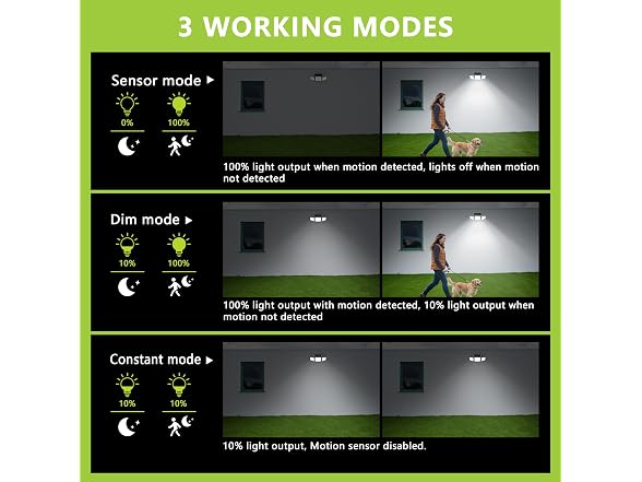 DAMINY Solar Motion Light 3-Head