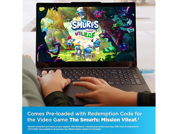 SanDisk 64GB Smurfs USB Flash Drive