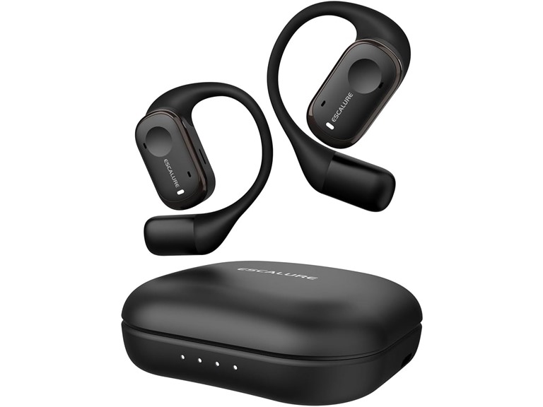 Open Ear Earbuds with 4-Mic, IPX5 Sweat Resistant